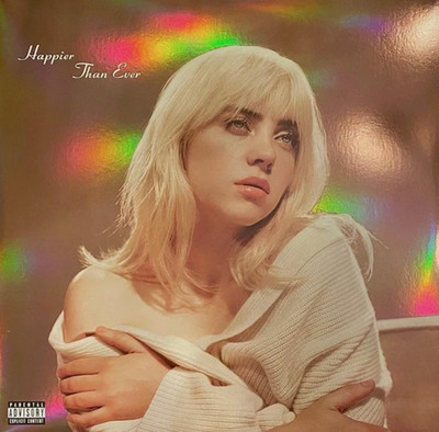 Billie Eilish - Happier Than Ever 2× Vinyl rsd 2022 Ltd Ed Rainbow Foil Sleeve