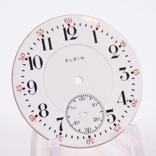 Elgin 16 Size “Father Time” 16 Size “Railroad” Enamel Pocket Watch Dial
