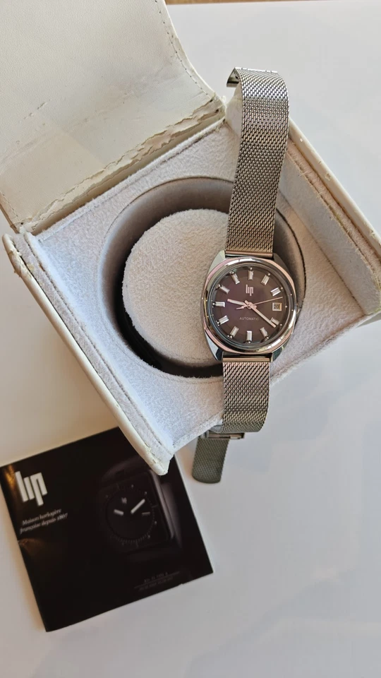 Автоматические часы LIP из нержавеющей стали с механизмом Miyota полный комплект коробка и бумага - Изображение 4 из 4