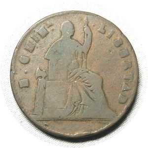 elf Mexico State of Chihuahua 1/4 Real 1860   CQ60
