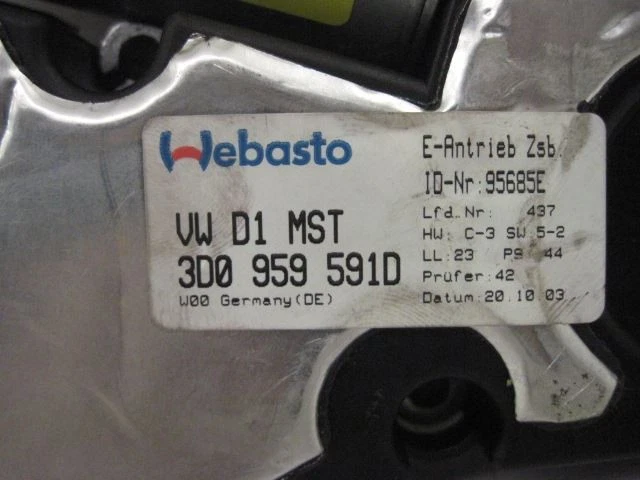 MOTOR TECHO VOLKSWAGEN PHAETON 2004 04 596275 Foto 2 de 4