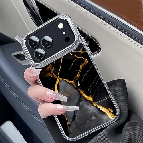 ink Marble Plating TPU Case For iPhone 16 17 Pro Max 15 14 13 12 11 Phone Cover - Afbeelding 1 van 14