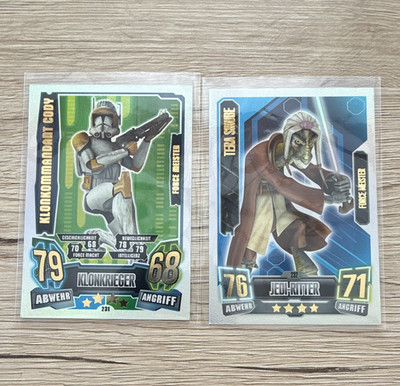 Topps Star Wars Force Attax 10 Karten Lot DE   Die Republik Yoda Anakin