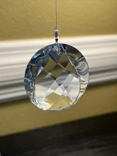 Swarovski Crystal Blue Water Suncatcher SCS Retractable 2"