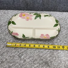 Vintage Franciscan Desert Rose Divided 3-Part Relish Serving Dish