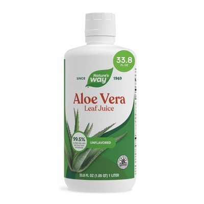 Nature s Way Aloe Vera Leaf Juice, Flavorless Juice 33.8 Fl Oz (Pack of 1)