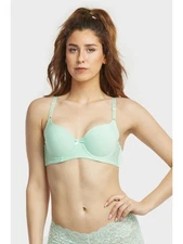 MAMIA Intimates Turquoise BOW DETAIL Full Coverage Bra 40C