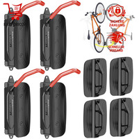 Fahrrad Wandhalterung Schwenkbar Vertikal FüR Garage Mtb Rennrad Rot 4 StüCk