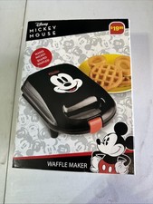 Platos antiadherentes Mickey Mouse Disney Waffle Maker Intertek nuevos en caja