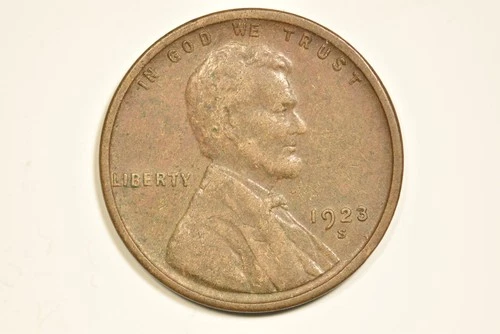 1923-S 1C Lincoln Wheat Cent VF  S18083