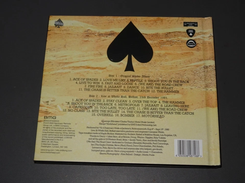 MOTÖRHEAD - ACE OF SPADES (40TH) / DIGIBOOK 2-CD-SET 2020 (EX) - Bild 2 von 3