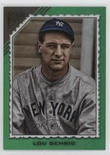 2022 Topps Gallery Green 65/125 Lou Gehrig #110 HOF 9b3