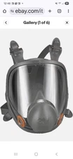 3M Gas Mask 6800 Full Face Reusable Respirator  Full Face Gas Mask Size Medium
