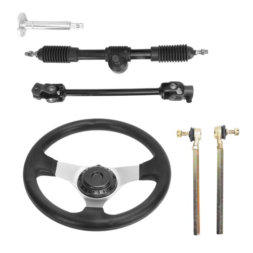 Steering Wheel Tie Rod Rack Go Kart Quad Assembly Set Replacement For - Picture 5 of 12
