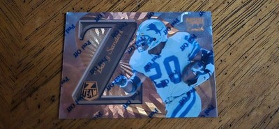 1997 Zenith Barry Sanders Z-Team Mirror Gold #ZT14 Promo W/Coating Detroit Lions