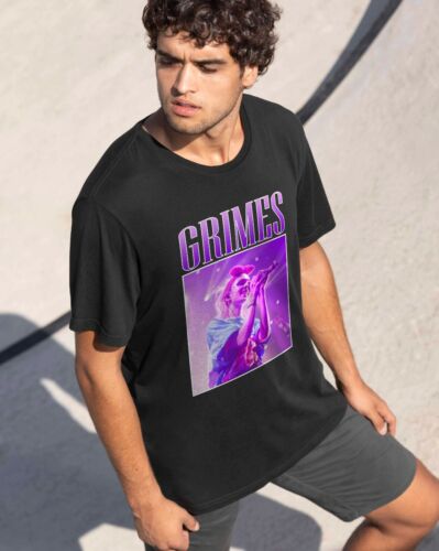 Grimes Unisex Men Women Tshirt Cotton Tee T Shirt - Afbeelding 1 van 4