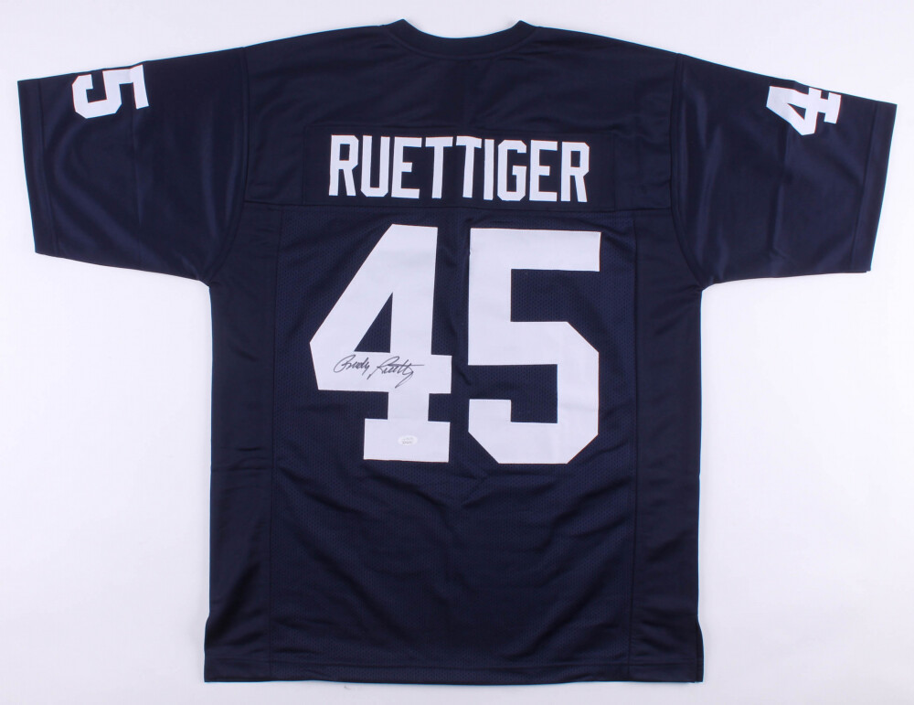 RUDY RUETTIGER AUTOGRAPHED CUSTOM JERSEY (NOTRE DAME) - JSA COA! 