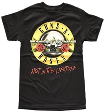 Guns N Roses GNR Not In This Lifetime Concert Tour Men's Black T-Shirt New