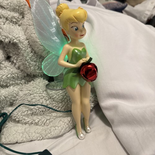 Disney Limited Edition Rare Tinkerbell Tree Topper Fiber Optic Wings - Picture 2 of 3