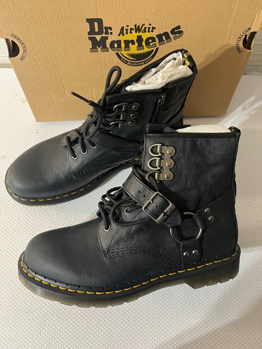 DR.MARTENS 1460 HDW HARNESS ANTIQUE PULL UP Boots MSRP$210