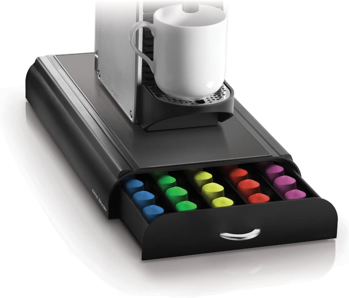 Anchor"Coffee Pod Storage Drawer for 50 Nespresso Capsules, Black APJC0268,  TV & Home Appliances, Kitchen Appliances, Coffee Machines & Makers on  Carousell (For Nespresso Capsules, Silver/Grey) - Mind Reader"Anchor"Coffee Pod Storage Drawer for 50 Nespresso Capsules, Grey