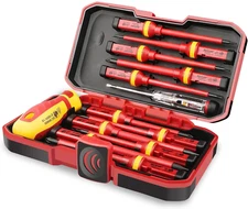 1000V Insulated Electrician Screwdriver Set, All-In-One Premium Professional 13-