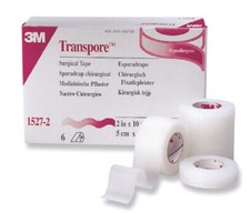 3M Transpore Medical Tape, Water Resistant, Plastic NonSterile, 2 x 10, Box of 6