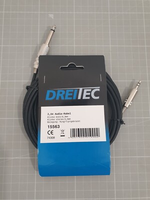 Dreitec 15563 Audio-Kabel 3m Amphenol MKLs/KLm