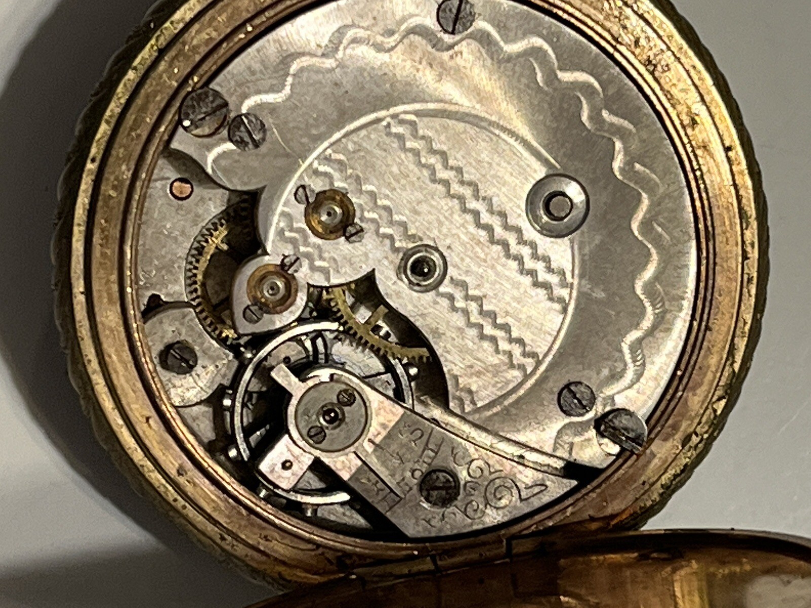 vintage gold Pocket watch 14K gold Filled? manufacturer unknown not