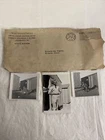 WW2 Military Ephemera 3 Black And White Photos And An Envelope As Shown