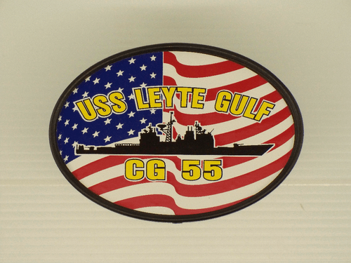USS LEYTE GULF CG 55 Hitch Cover Military USN U S Navy - Picture 2 of 4