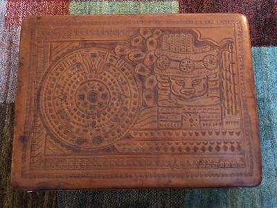 hand tooled leather briefcase