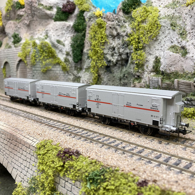 Wagons frigorifiques Hgb FS Rivarossi HR6605 train miniature HO