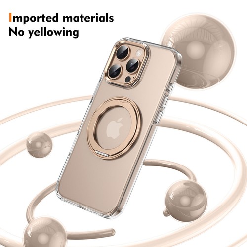 Custodia trasparente antiurto per iPhone 16 Pro Max 15 14 13 supporto anello Mag Safe Cover - Foto 4 di 82