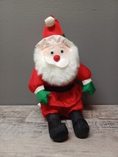 Christmas Plush Santa Claus International Silver Co Stuffed Parachute VTG 1998