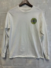 Mr Zogs Sex Wax Sweatshirt Mens M White Logo Graphic Cotton Long Sleeve Pullover