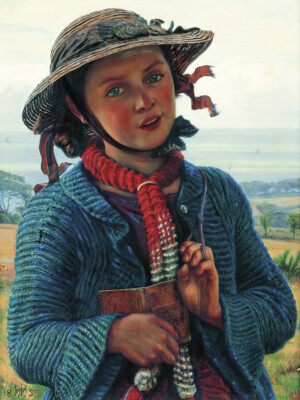 The School Girl's Hymn by William Holman Hunt Museum Giclee Art Print Ships Free