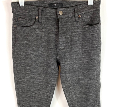 7 for all Mankind Womens Ponte Knit Skinny Pants High Waist