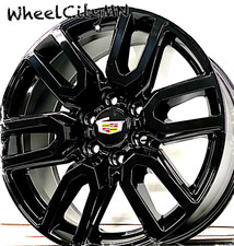 20 Gloss Black At4 Oe 5914 Replica Rims Fits 2022 Cadillac Escalade Sport 6x5.5 20 Gloss Black At4 Oe 5914 Replica Rims Fits 2022 Cadillac Escalade Sport 6x5.5