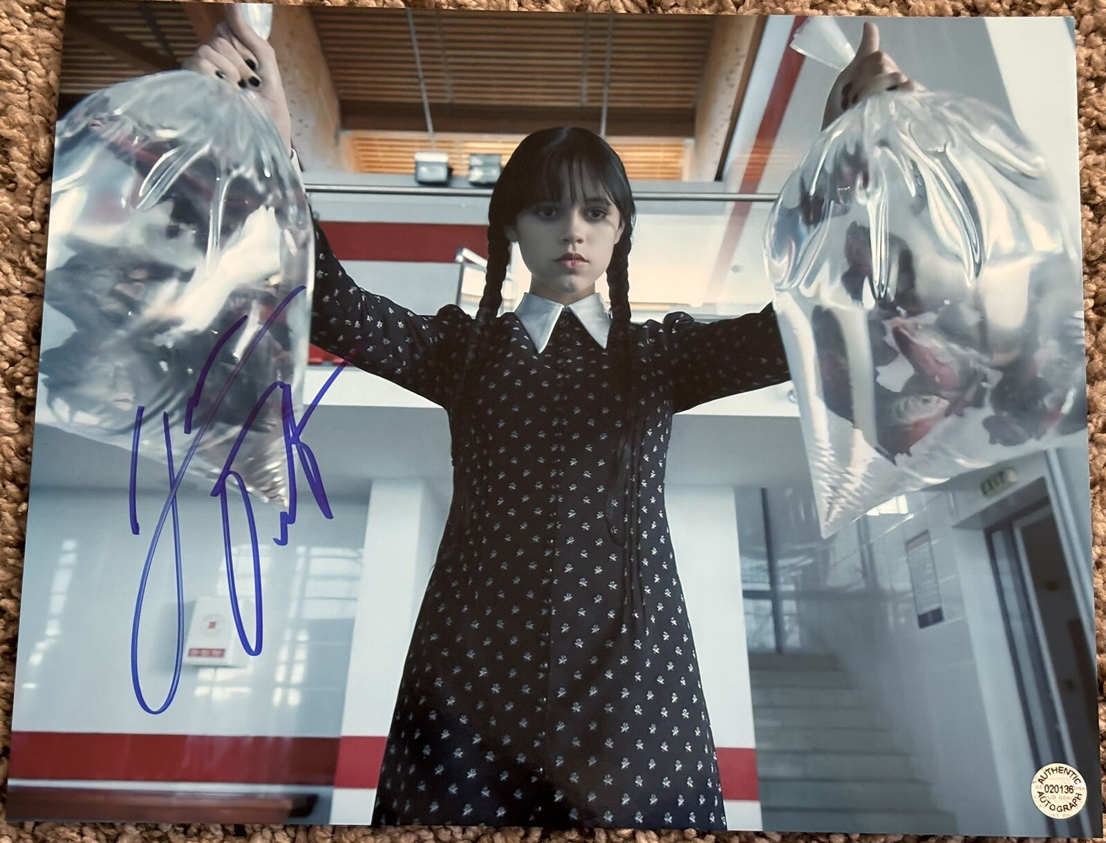 Jenna Ortega Signed Photo, 8x10 with COA, Wednesday
