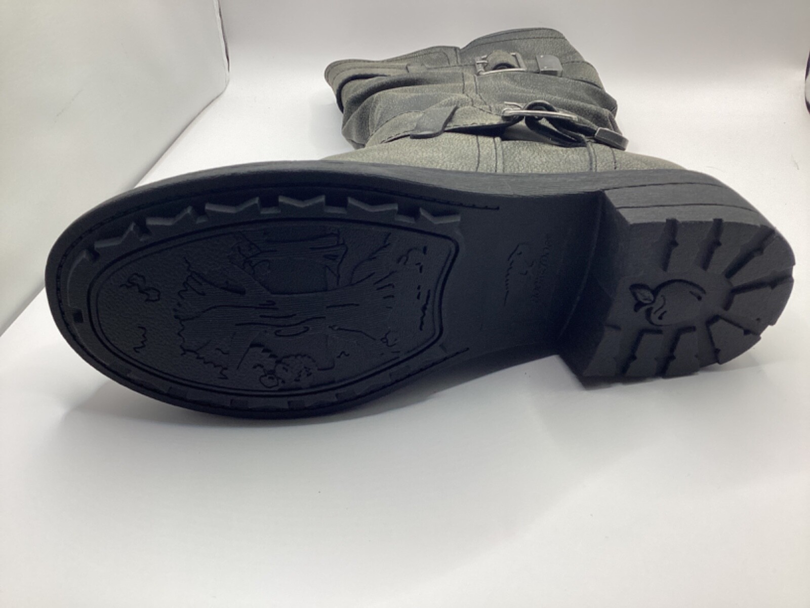 ROCKET DOG TRUMBLE FADED BIKER CALF BOOTS 4UK BRAND NEW GREY TU8 eBay