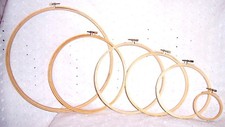 EMBROIDERY RING HOOP CROSS STITCH WOOD -12" TO 5" YOU CHOOSE SIZE