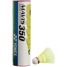 5 Tubes YONEX Mavis 350 Yellow Nylon 