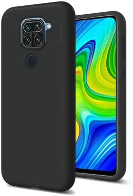 Coque Silicone Slim Noir + Verre Trempé Redmi A1 Note 11 10 8T 9 Pro Poco F2 Pro