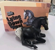 Vtg 1979 Breyer Horse Lying Down Foal #165 Apoaloosa W Box Made In The USA