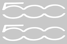 TERMOADESIVO LOGO 500 VINILE BIANCO X MAGLIETTE FELPE E OGNI GENERE DI TESSUTO