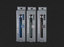 Uni Kuru Toga Metal Black Blue Gray Set of 3 Mechanical Pencil 0.5mm M5-KH 1P