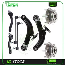 Front Lower Control Arm Ball Joint Tie Rod Wheel Bearning Hub For 2007-12 Sentra