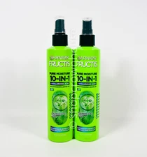 2 Garnier Fructis Pure Moisture 10-in-1 Multitasking Leave-In 8.1 fl oz