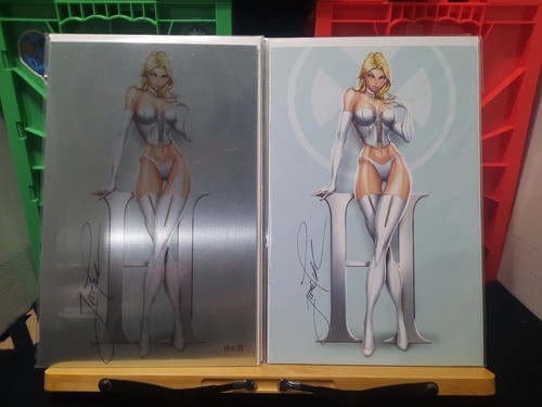 White Widow NYCC METAL & Virgin Emma Frost omaggio Jamie Tyndall entrambi FIRMATI!NM+ - Foto 17 di 19